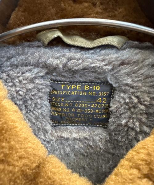 BUZZ RICKSON'S（バズリクソンズ）BUZZ RICKSON'S (バズリクソンズ) Type B-10　フライトジャケット ブラウン サイズ:42の古着・服飾アイテム