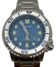 CITIZEN（シチズン）の古着「ダイバーズウォッチ　エコドライブ」｜スカイブルー