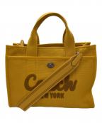 COACHコーチ）の古着「2WAYカーゴ トート」｜イエロー