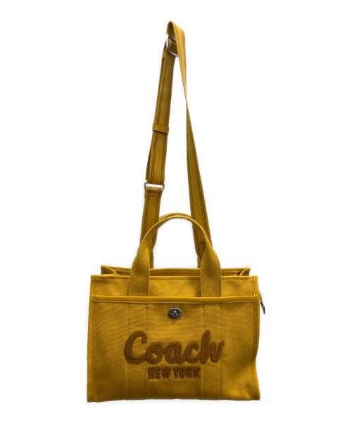COACH（コーチ）COACH (コーチ) 2WAYカーゴ トート イエローの古着・服飾アイテム