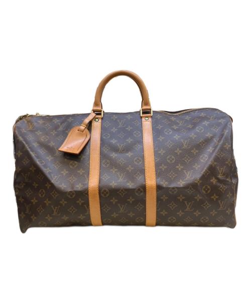 LOUIS VUITTON（ルイ ヴィトン）LOUIS VUITTON (ルイ ヴィトン) キーポル55　トラベルバッグ ブラウンの古着・服飾アイテム