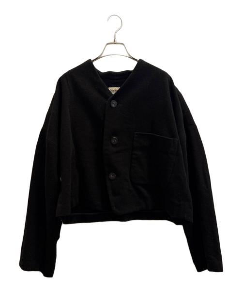 plantation（プランテーション）plantation (プランテーション) 厚手カーディガン ブラック サイズ:Мの古着・服飾アイテム