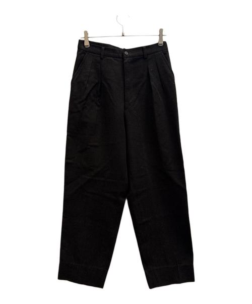 ISSEY MIYAKE odds on（イッセイミヤケ）ISSEY MIYAKE odds on (イッセイミヤケ) ウールスラックス ブラック サイズ:Мの古着・服飾アイテム