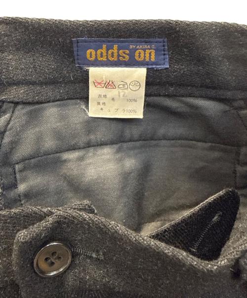 ISSEY MIYAKE odds on（イッセイミヤケ）ISSEY MIYAKE odds on (イッセイミヤケ) ウールスラックス ブラック サイズ:Мの古着・服飾アイテム