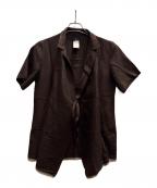 Y'S YOHJI YAMAMOTOワイズ ヨウジヤマモト）の古着「半袖シャツ」｜ブラウン