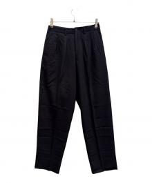 Y's for men（ワイズフォーメン）の古着「ウールスラックス」｜ネイビー