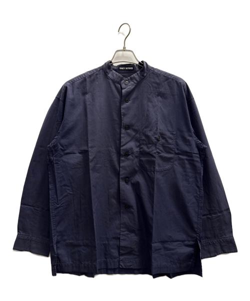 ISSEY MIYAKE（イッセイミヤケ）ISSEY MIYAKE (イッセイミヤケ) ノーカラーシャツ ネイビー サイズ:不明の古着・服飾アイテム