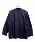 ISSEY MIYAKE (イッセイミヤケ) ノーカラーシャツ ネイビー サイズ:不明：12000円