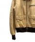 中古・古着 DIESEL (ディーゼル) レザージャケット ベージュ サイズ:XS：12000円