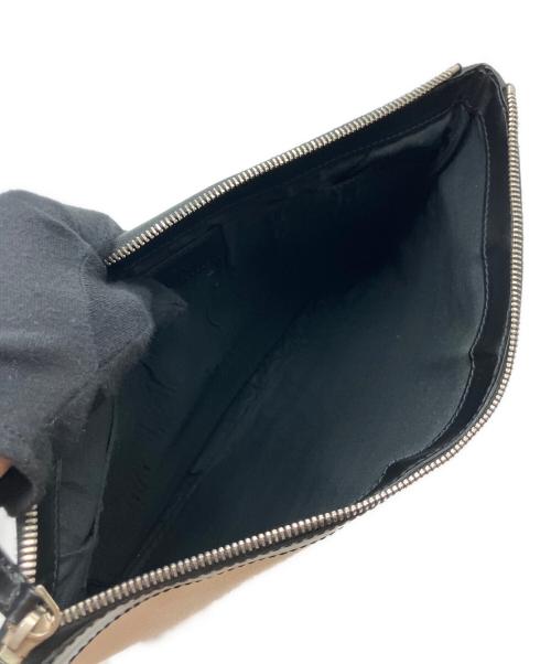 BALENCIAGA（バレンシアガ）BALENCIAGA (バレンシアガ) クラッチバッグ ベージュ×ブラックの古着・服飾アイテム