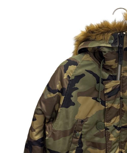 ALPHA INDUSTRIES（アルファインダストリーズ）ALPHA INDUSTRIES (アルファインダストリーズ) N-3B FLIGHT JACKET カーキ サイズ:Ｌの古着・服飾アイテム