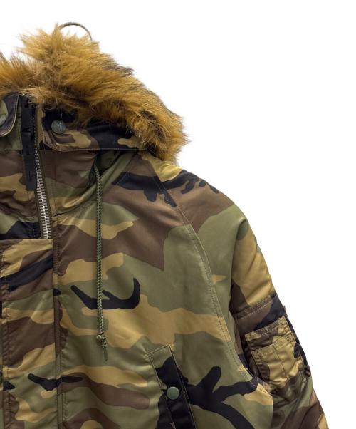 ALPHA INDUSTRIES（アルファインダストリーズ）ALPHA INDUSTRIES (アルファインダストリーズ) N-3B FLIGHT JACKET カーキ サイズ:Ｌの古着・服飾アイテム