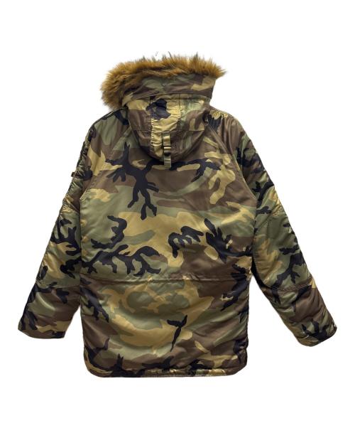 ALPHA INDUSTRIES（アルファインダストリーズ）ALPHA INDUSTRIES (アルファインダストリーズ) N-3B FLIGHT JACKET カーキ サイズ:Ｌの古着・服飾アイテム