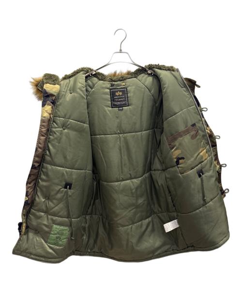 ALPHA INDUSTRIES（アルファインダストリーズ）ALPHA INDUSTRIES (アルファインダストリーズ) N-3B FLIGHT JACKET カーキ サイズ:Ｌの古着・服飾アイテム