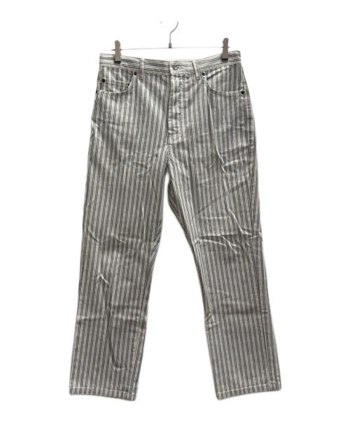 stussy（ステューシー）stussy (ステューシー) Big Ol Jeans 'Striped' ブルー サイズ:W30の古着・服飾アイテム
