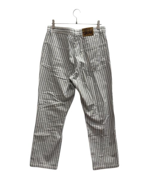 stussy（ステューシー）stussy (ステューシー) Big Ol Jeans 'Striped' ブルー サイズ:W30の古着・服飾アイテム