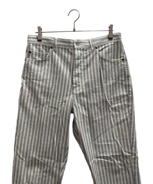 stussy（ステューシー）stussy (ステューシー) Big Ol Jeans 'Striped' ブルー サイズ:W30の古着・服飾アイテム