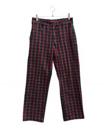 SUPREME（シュプリーム）の古着「Work Pant(Red Plaid)」｜レッド