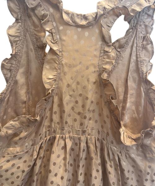 BALENCIAGA SILK（バレンシアガ シルク）BALENCIAGA SILK (バレンシアガ シルク) ドット柄ノースリーブワンピース ピンク サイズ:SIZE 36の古着・服飾アイテム