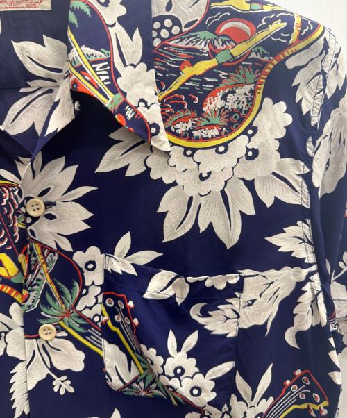 Sun Surf（サンサーフ）Sun Surf (サンサーフ) 半袖シャツ ブルー サイズ:Ｓの古着・服飾アイテム