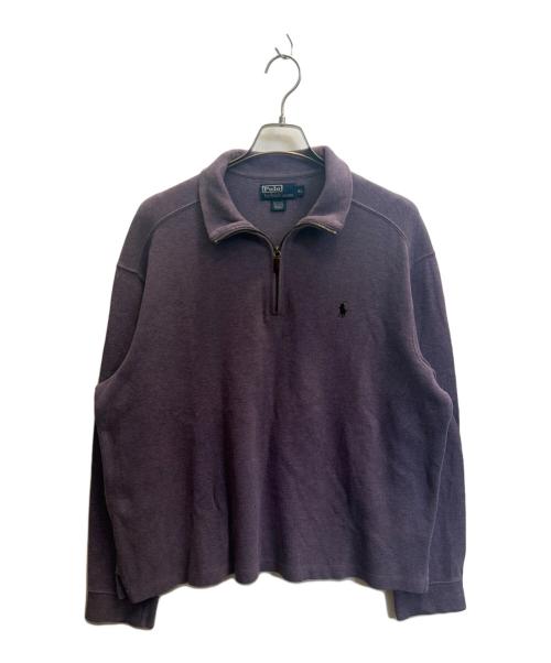 POLO RALPH LAUREN（ポロ・ラルフローレン）POLO RALPH LAUREN (ポロ・ラルフローレン) ハーフジップスウェット パープル サイズ:SIZE XLの古着・服飾アイテム