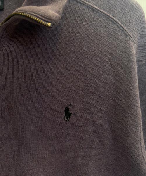 POLO RALPH LAUREN（ポロ・ラルフローレン）POLO RALPH LAUREN (ポロ・ラルフローレン) ハーフジップスウェット パープル サイズ:SIZE XLの古着・服飾アイテム