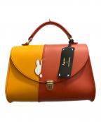 Cambridge  Satchel×miffyケンブリッジサッチェル×ミッフィー）の古着「The Hiding Miffy Poppyハンドバッグ」｜オレンジ