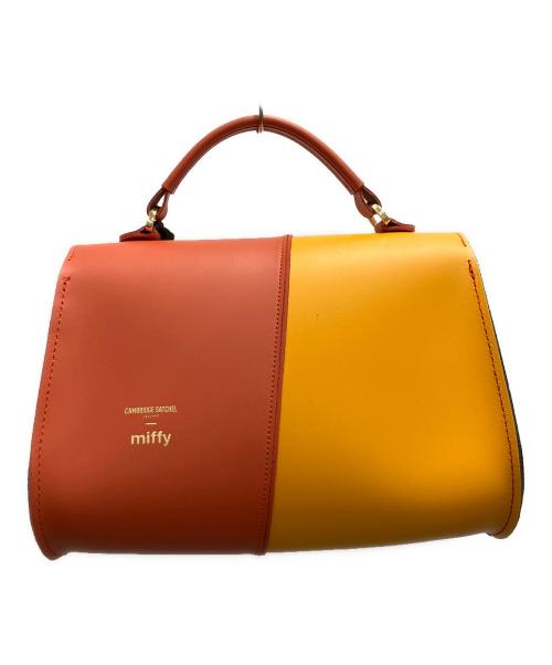 Cambridge  Satchel（ケンブリッジサッチェル）Cambridge  Satchel (ケンブリッジサッチェル) miffy (ミッフィー) The Hiding Miffy Poppyハンドバッグ オレンジの古着・服飾アイテム