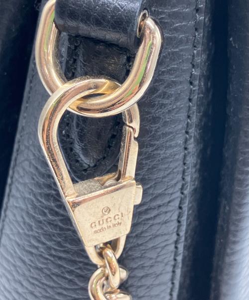 GUCCI（グッチ）GUCCI (グッチ) インターロッキング 2WAYバッグ ブラックの古着・服飾アイテム