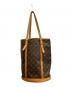 LOUIS VUITTON (ルイ ヴィトン) モノグラムバケットトートバック ブラウン：40000円