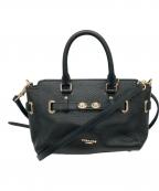 COACHコーチ）の古着「2WAYサッチェルショルダーバッグ」｜ブラック