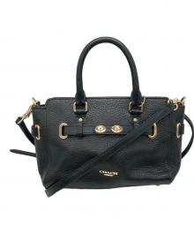 COACH（コーチ）の古着「2WAYサッチェルショルダーバッグ」｜ブラック