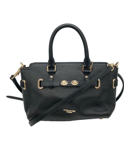 COACH（コーチ）COACH (コーチ) 2WAYサッチェルショルダーバッグ ブラックの古着・服飾アイテム