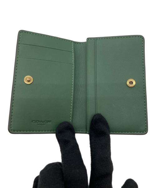 COACH（コーチ）COACH (コーチ) エッセンシャル ビジネス カードケース グリーンの古着・服飾アイテム