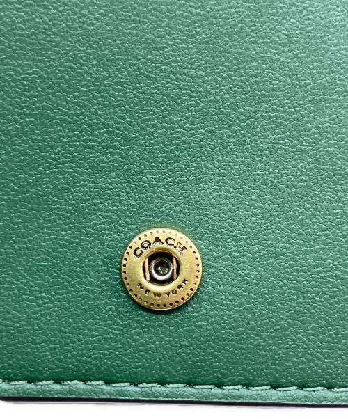 COACH（コーチ）COACH (コーチ) エッセンシャル ビジネス カードケース グリーンの古着・服飾アイテム