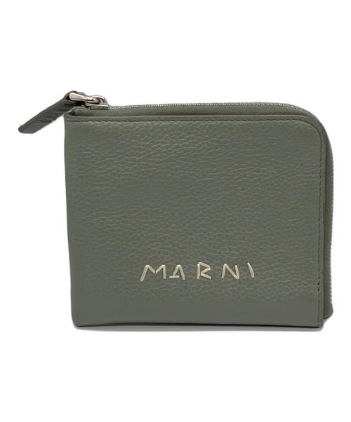 MARNI（マルニ）MARNI (マルニ) ラウンドファスナーミニ財布 グレーの古着・服飾アイテム
