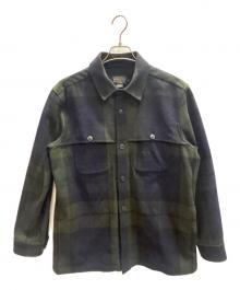 PENDLETON（ペンドルトン）の古着「ウールジャケット」｜ネイビー×グリーン