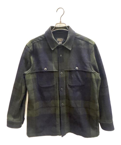 PENDLETON（ペンドルトン）PENDLETON (ペンドルトン) ウールジャケット ネイビー×グリーン サイズ:Мの古着・服飾アイテム