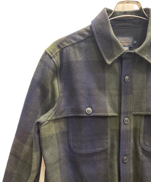 PENDLETON（ペンドルトン）PENDLETON (ペンドルトン) ウールジャケット ネイビー×グリーン サイズ:Мの古着・服飾アイテム