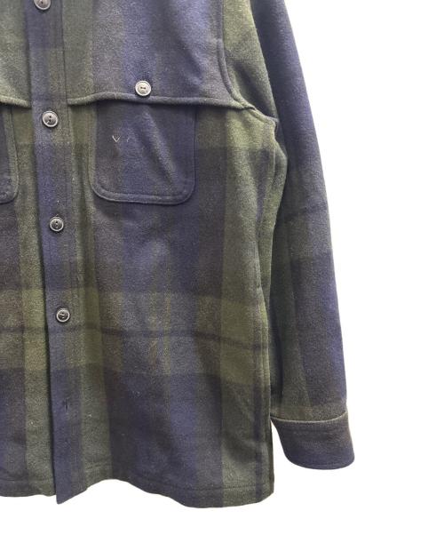 PENDLETON（ペンドルトン）PENDLETON (ペンドルトン) ウールジャケット ネイビー×グリーン サイズ:Мの古着・服飾アイテム