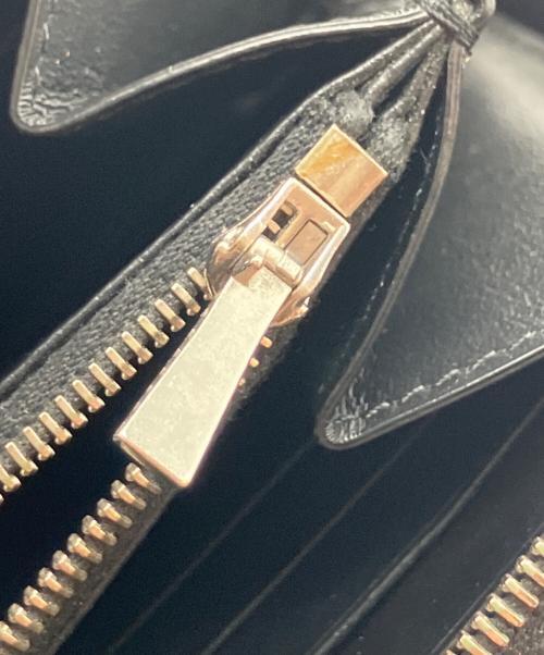 CELINE（セリーヌ）CELINE (セリーヌ) ラウンドファスナー長財布 ブラックの古着・服飾アイテム