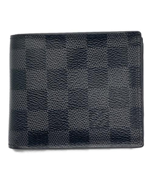 LOUIS VUITTON（ルイ ヴィトン）LOUIS VUITTON (ルイ ヴィトン) ポルトフォイユ・マルコ　ダミエ ブラックの古着・服飾アイテム