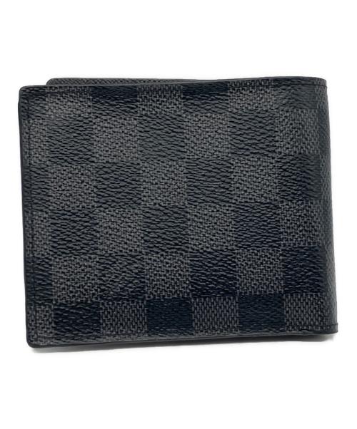 LOUIS VUITTON（ルイ ヴィトン）LOUIS VUITTON (ルイ ヴィトン) ポルトフォイユ・マルコ　ダミエ ブラックの古着・服飾アイテム