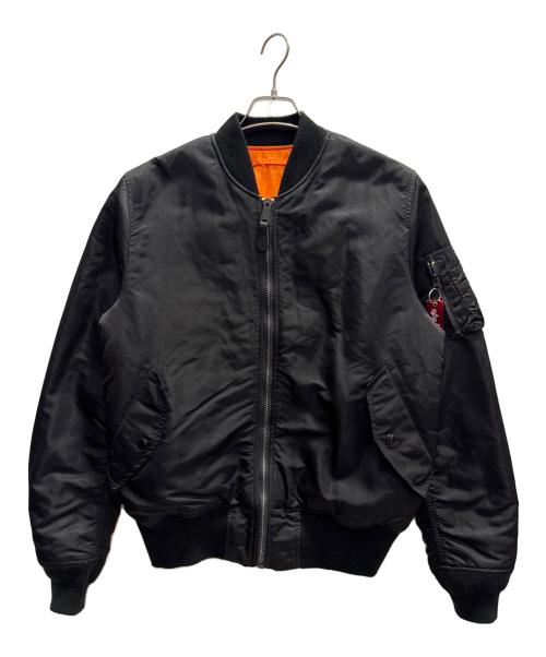 ALPHA（アルファ）ALPHA (アルファ) MA-1ジャケット ブラック サイズ:XLの古着・服飾アイテム