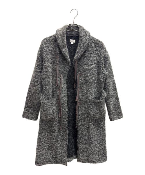 FWk Engineered Garments（エフダブリューケーエンジニアードガーメンツ）FWk Engineered Garments (エフダブリューケーエンジニアードガーメンツ) モヘヤ混ロングコート グレー サイズ:1の古着・服飾アイテム