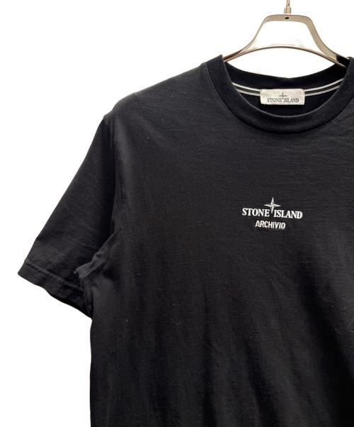 STONE ISLAND（ストーンアイランド）STONE ISLAND (ストーンアイランド) Archivio T-Shirt ブラック サイズ:Мの古着・服飾アイテム