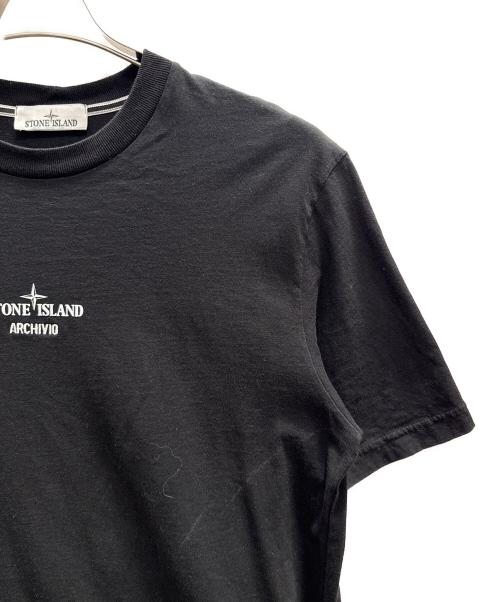 STONE ISLAND（ストーンアイランド）STONE ISLAND (ストーンアイランド) Archivio T-Shirt ブラック サイズ:Мの古着・服飾アイテム