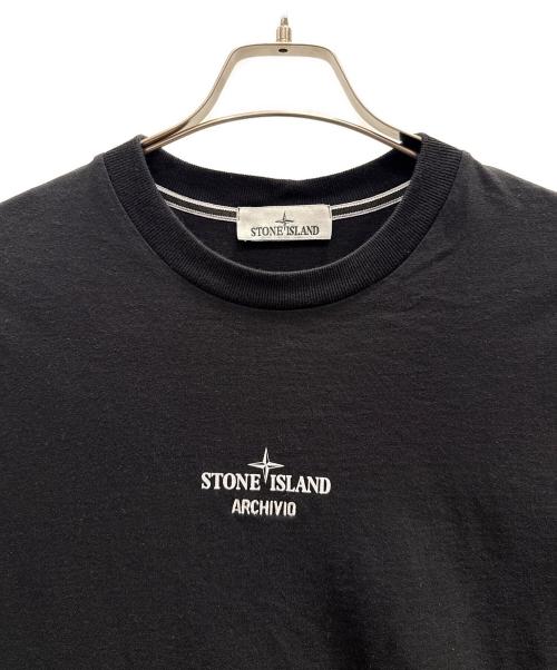 STONE ISLAND（ストーンアイランド）STONE ISLAND (ストーンアイランド) Archivio T-Shirt ブラック サイズ:Мの古着・服飾アイテム