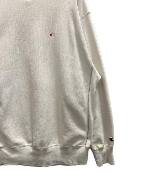 Champion REVERSE WEAVE（チャンピオン リバース ウィーブ）Champion REVERSE WEAVE (チャンピオン リバース ウィーブ) 90-00s ロゴ刺繍スウェット ホワイト サイズ:XXLの古着・服飾アイテム