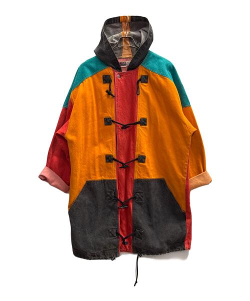 CORNICHE（コーニッシュ）CORNICHE (コーニッシュ) カラーデニムダッフルコート マルチカラー サイズ:XLの古着・服飾アイテム